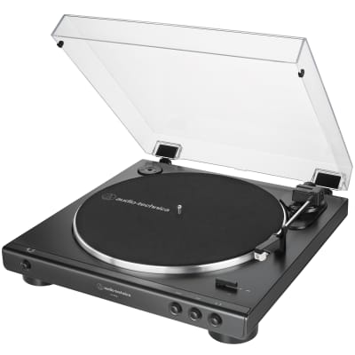 Audio-Technica AT-LP60X-BK Fully Automatic Belt-Drive Stereo Turntable w/ Accessories Bundle image 3