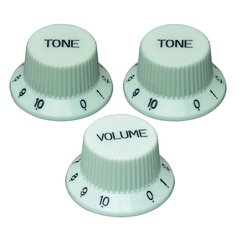 Stratocaster Compatible Volume & Tone Knobs To fit Mexican, Reverb