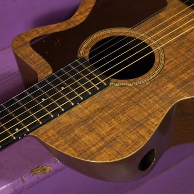 2020s Blackbird Savoy Parlor/Travel Composite/Ekoa Guitar (VIDEO! Fresh Setup, Ready to Go) image 8