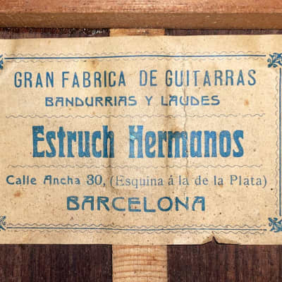Hermanos Estruch  ~1905 classical guitar of highest quality in the style of Enrique Garcia - check video! image 12