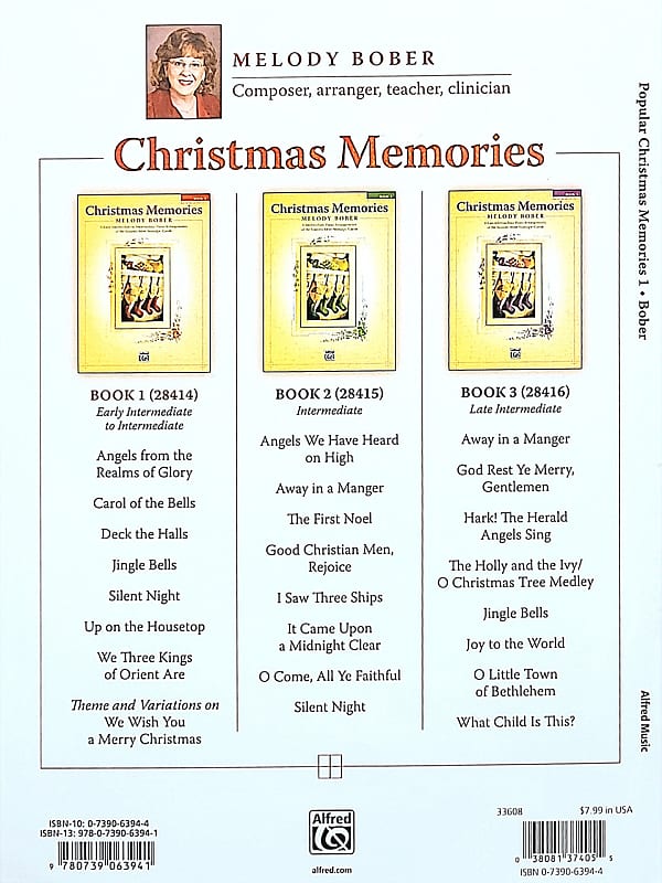 Popular Christmas Memories, Book 1: Piano Book