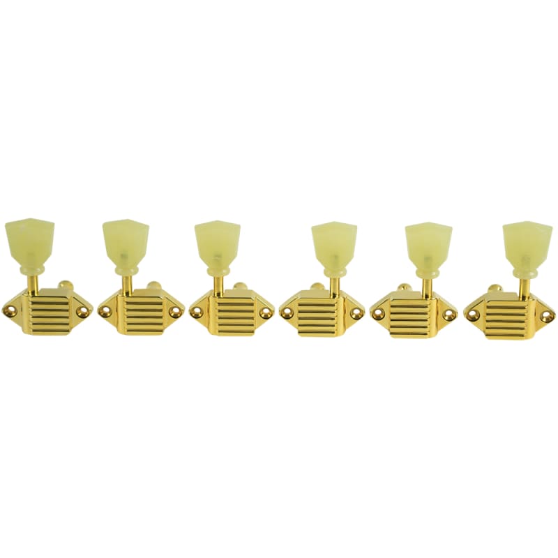 Kluson Gold Super Waffleback Tuners Pearloid Tips Les Paul Custom, ES-355,  SG (Free Shipping) | Reverb