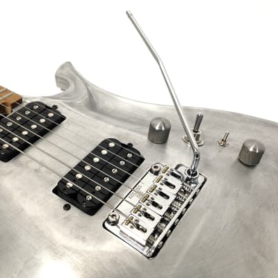 KOLOSS GT45PWH Aluminum Body Roasted Maple Neck Electric Guitar + Bag - White Satin image 24