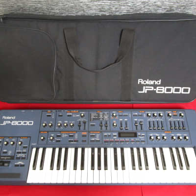 Roland JP-8000 Analog modeling Synthesizer TESTED w/Bag Cable New battery #16