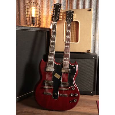 Gibson EDS-1275 Doubleneck SG Electric Guitar, Cherry Red w Hard Case image 5