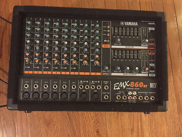 Yamaha EMX860st Powered Mixer 8 Channel 600W, Effects, EQ