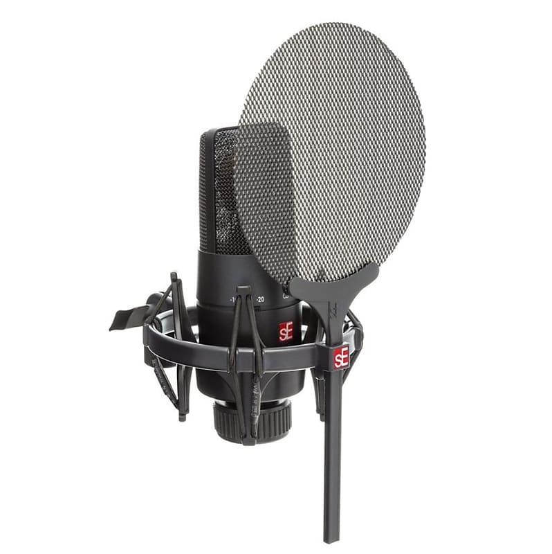 SE Electronics X1 S Vocal Microphone with Isolation Pack: Shock Mount, Pop Filter, and Cable image 1