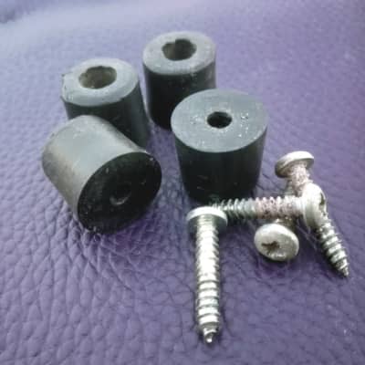 1 x MARSHALL. Cylindrical plastic feet set, 70´s / 80´s / 90´s (w / screws) image 1