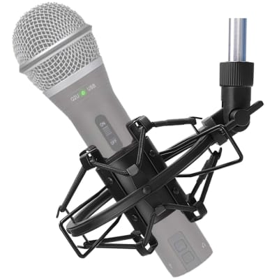 Samson Technologies Q2U USB/XLR Dynamic Microphone Recording and Podcasting  Pack (Includes Mic Clip, Desktop Stand, Windscreen and Cables), silver