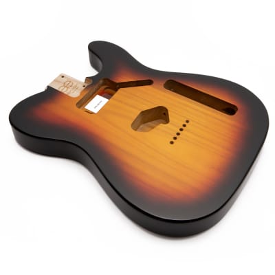 AE Guitars® T-Style Paulownia Replacement Guitar Body 3 Tone Sunburst image 3