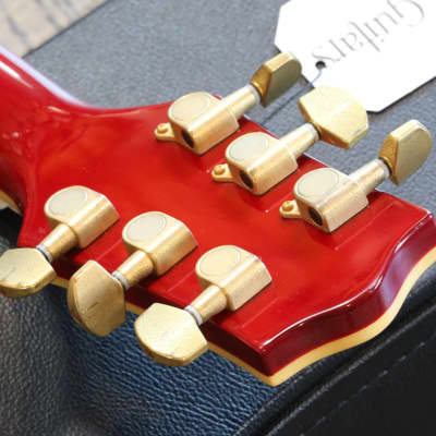 Jay Turser Serpent Les Paul Stle Guitar Trans Red Flametop + Case image 19
