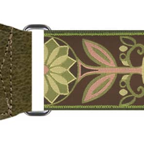 Souldier Daisy Olive Guitar Strap image 1