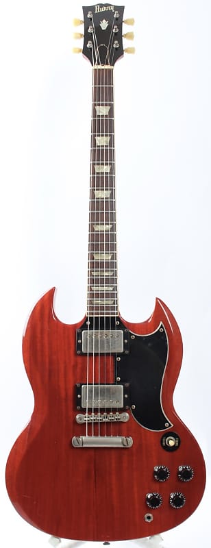 1980s Burny SG Standard '63 Reissue cherry red | Reverb