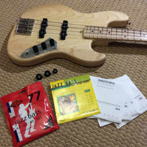 Warmoth Short Scale Jazz Bass Swamp Ash Maple Light! Hipshot | Reverb