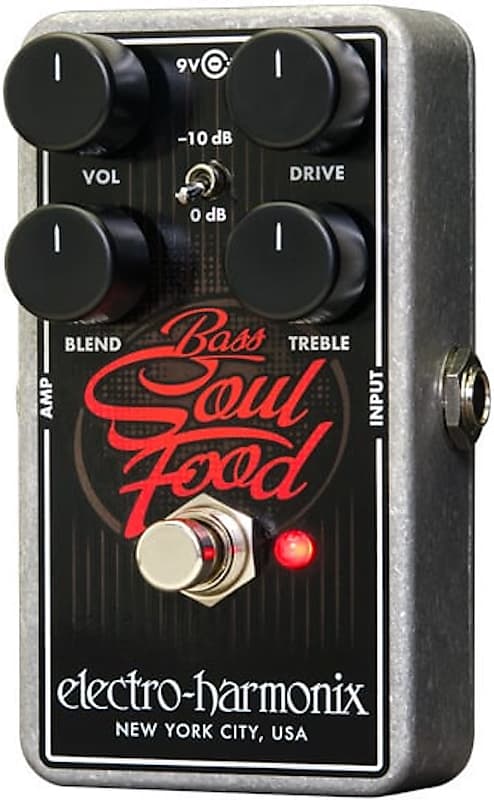 Electro-Harmonix Bass Soul Food Transparent Bass Overdrive Pedal image 1