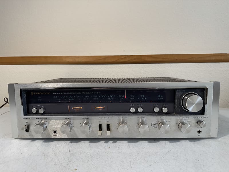 Kenwood KR-6600 Receiver HiFi Stereo Vintage Home Audio Japan Phono Audiophile  			