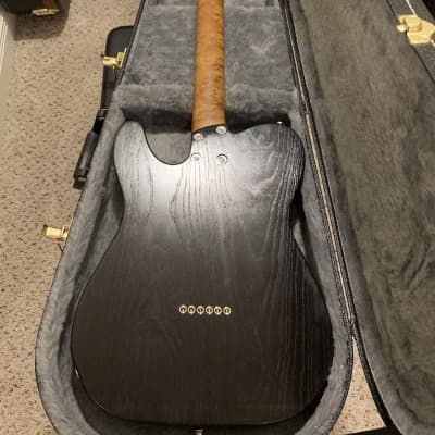 Brown Bear Guitars Customs Tele-style Guitar Black Oil Finish image 3