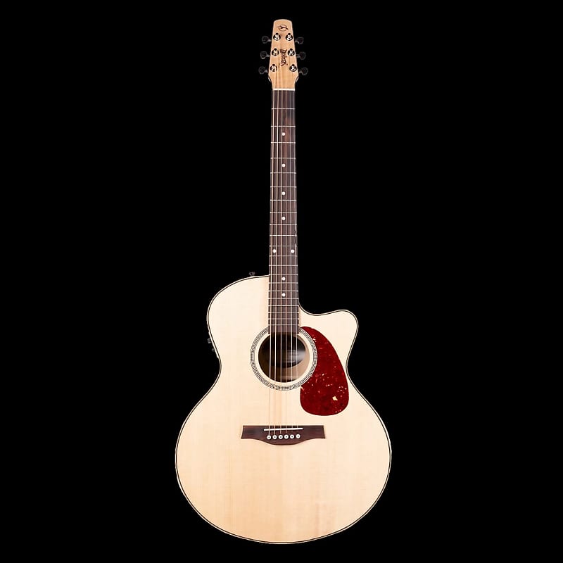Seagull Performer CW Mini-Jumbo Flame Maple QIT Electric Acoustic Guitar image 1