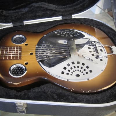 Immagine 1960s Dobro Resophonic Square-Neck Guitar Rudy Dopyera Made Long Beach CA All Original Sunburst - 2