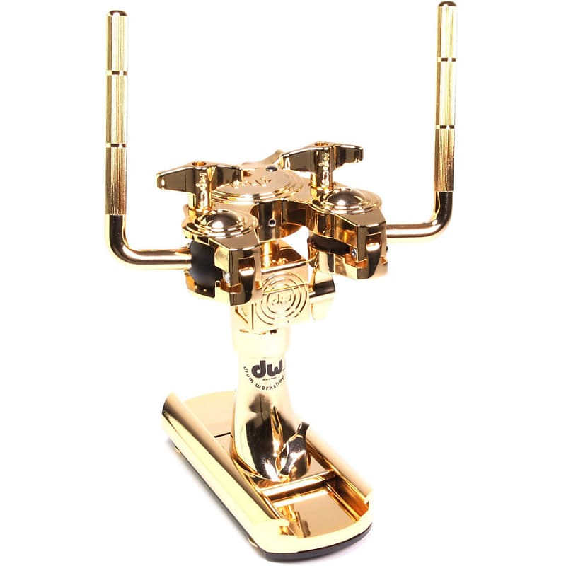 DW 9900BD Bass Drum Double Tom Mount - Gold image 1