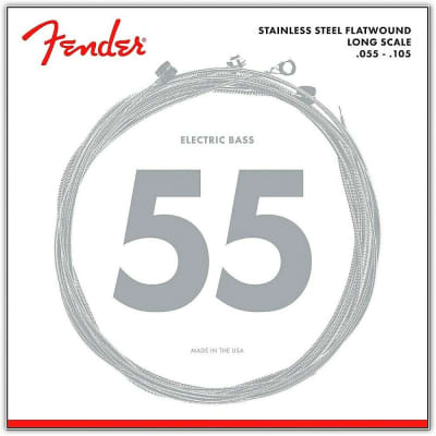 Genuine Fender® Stainless 9050M Flatwound Bass Strings, Set of 4 073-9050-406 image 1