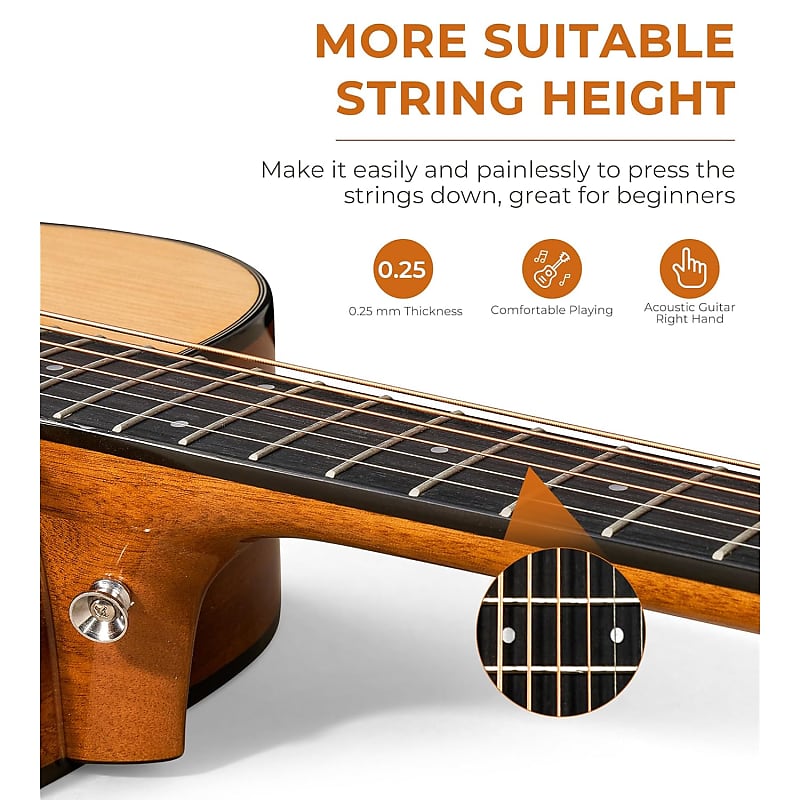 ADM Classical Nylon Strings Acoustic Guitar 39 inch Full Size Classic Guitarra Starter Bundle for Adults with Free Lessons, Gig Bag, E-Tuner, Hanger