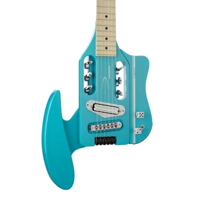 Traveler Guitar Speedster Deluxe Traveler Guitar Electric Travel Guitar (Classic Blue) image 3
