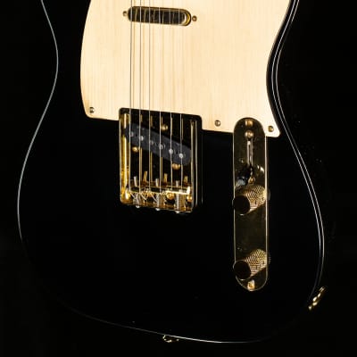 Squier 40th Anniversary Telecaster, Gold Edition, Laurel Fingerboard, Gold Anodized Pickguard, Black (065) image 1
