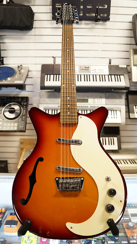 Danelectro DC59 12 String Sunburst w/Original Gig Bag! | Reverb