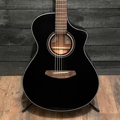 Breedlove All Solid Wood Organic Signature Concert CE Black Acoustic-Electric Guitar image 1