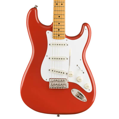 Used Squier Classic Vibe '50s Stratocaster - Fiesta Red w/ Maple FB image 3