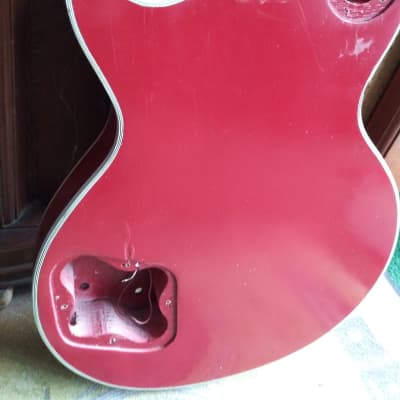 Bentley Red  Les Paul Bolt on Body 70s Japan Project Needs Work image 7