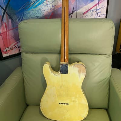 fender telecaster 1957 blond that had overpaint removed image 2