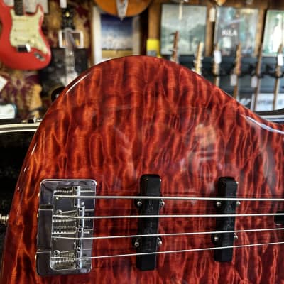 Modulus VJ4 Vintage Jazz 2003 - Trans Red Quilted Maple image 5