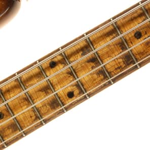 Vintage 1958 custom modified Fender P-Bass bass guitar with EMG pickups image 5