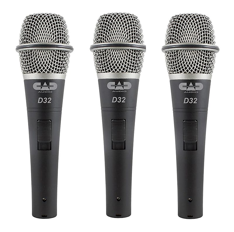 CAD - D32X3 - Pack of 3 D32 Supercardioid Dynamic Vocal Microphone image 1