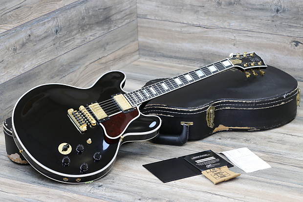 CLEAN! Gibson B.B. King Lucille Signature 2012 Ebony Black + COA! Rare Headstock image 1