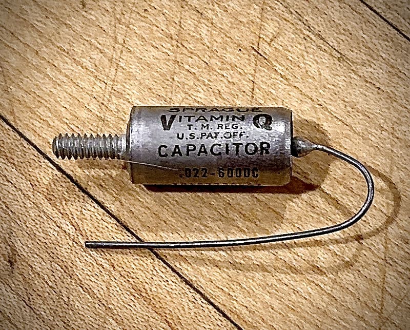 Vintage NOS Sprague Vitamin Q Capacitor .022mfd 600v image 1