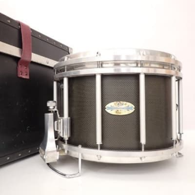 Pearl Championship CarbonCore FFX Marching Snare Drum - 14 x 12 inch -  Piano Black Lacquer