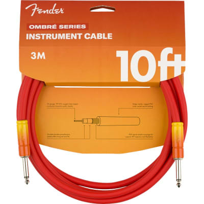 Fender 10' Ombre Cable, Tequila Sunrise image 1