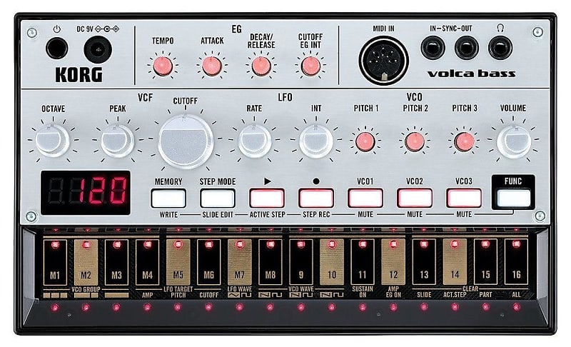 Korg Volca Bass: Analogue Bass Synth w/ Step Sequencer image 1