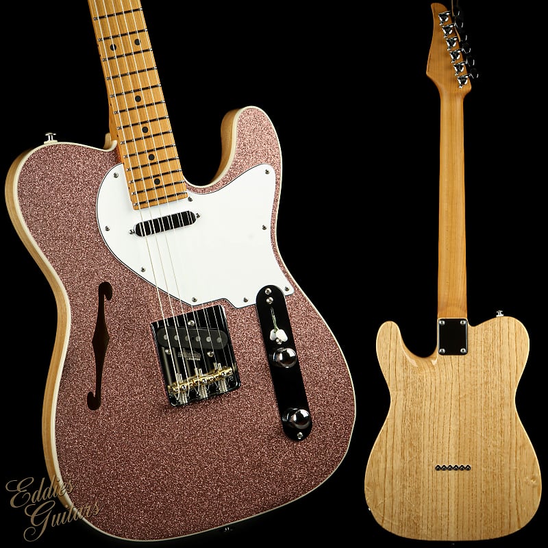 Suhr Eddie's Guitars Exclusive Custom Classic T Roasted - Rose Gold Sparkle image 1