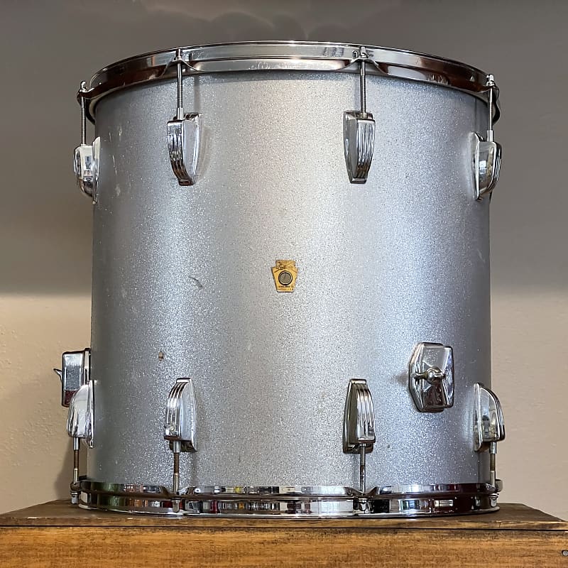 1960's Ludwig 'Silver Sparkle' 16" Floor Tom 16x16 Reverb