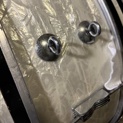 Ludwig 10" x 26" Scotch Marching Bass Drum 60s - White Marine Pearl image 11