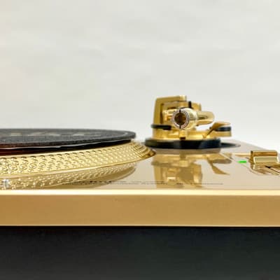 2 Technics SL-1200 MK3 Custom Gold Turntables with New M44G