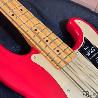 Fender Vintera '50s Precision P Bass MIM 4 String Electric Bass Guitar Dakota Red image 7