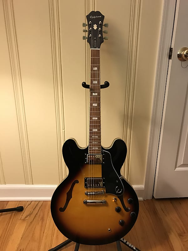 Epiphone ES-335 Pro 2017 Burst w Gig Bag | Reverb