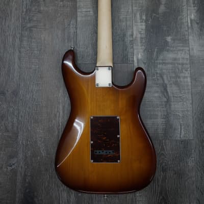 AIO S4 Left-Handed Electric Guitar - Sunburst (Brown Pickguard) w/ Gator GC-Electric-A Case image 8