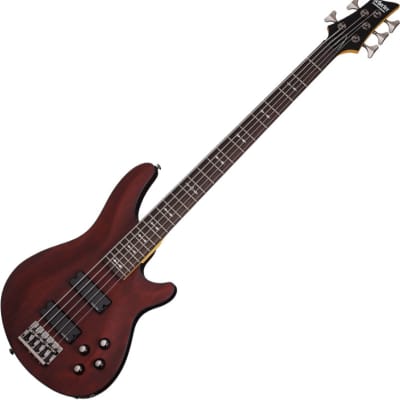Schecter Omen-5 Electric Bass in Walnut Satin Finish image 2