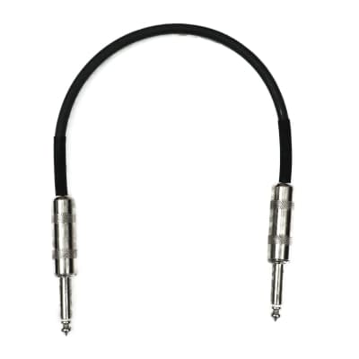 Lincoln ROUTE 24 VOLTS / 1/4" TS Unbalanced Interconnect Gotham GAC-1 Large Format 5U Modular Patch Cable - 1FT RED image 2